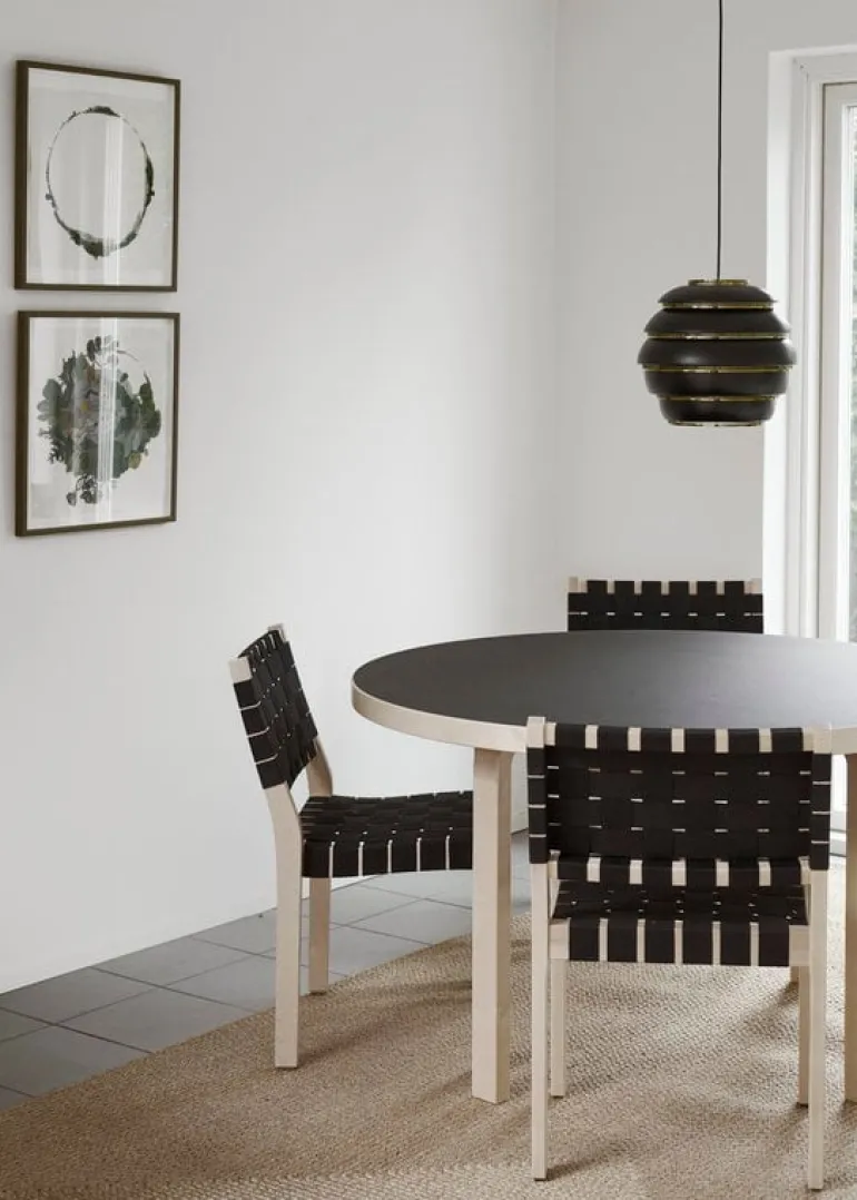 Artek Aalto pendant A331 "Beehive", black - brass