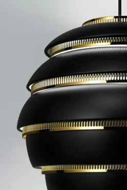 Artek Aalto pendant A331 "Beehive", black - brass