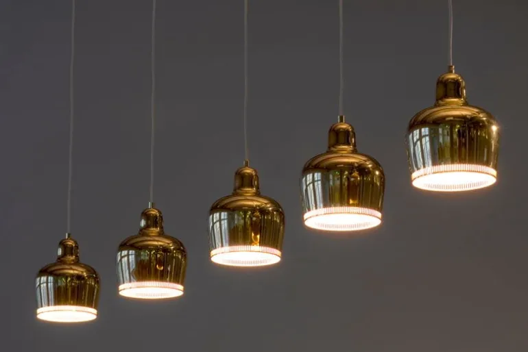 Artek Aalto pendant A330S "Golden Bell", brass