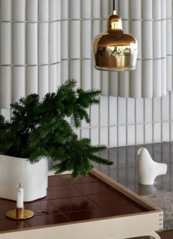 Artek Aalto pendant A330S "Golden Bell Savoy", brass