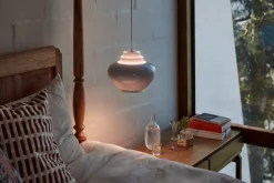 Artek Aalto pendant lamp A333 "Turnip", white - brass