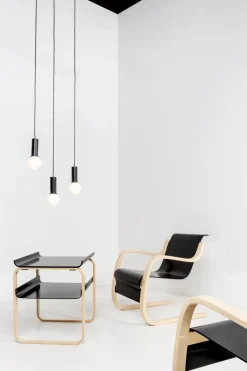 Artek Aalto side table 915, black - birch