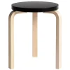 Artek Aalto stool 60, black - birch