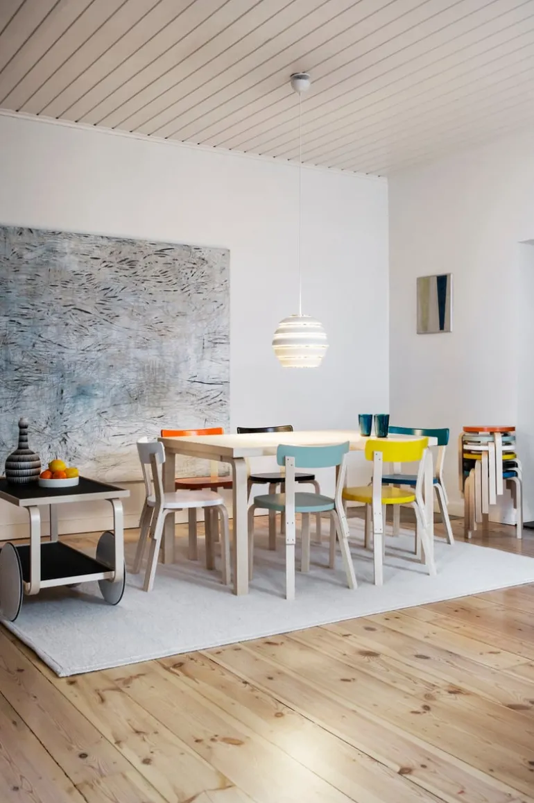 Artek Aalto stool 60, black - birch