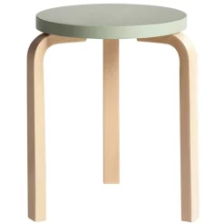 Artek Aalto stool 60, green - birch
