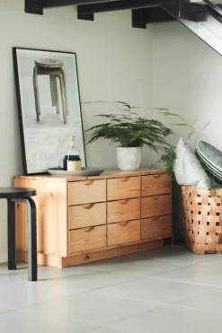 Artek Aalto stool 60, lacquered black