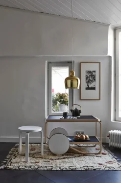 Artek Aalto stool 60, lacquered white