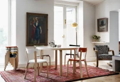 Artek Aalto stool 60, orange - birch