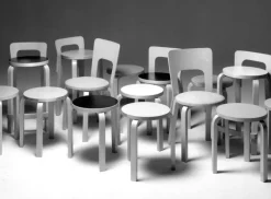 Artek Aalto stool E60, birch