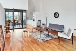 Artek Aalto stool E60, black - birch