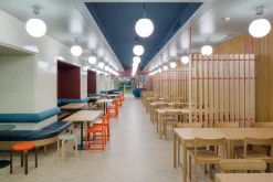 Artek Aalto stool E60, blue - birch