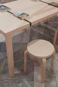 Artek Aalto stool E60, wild birch