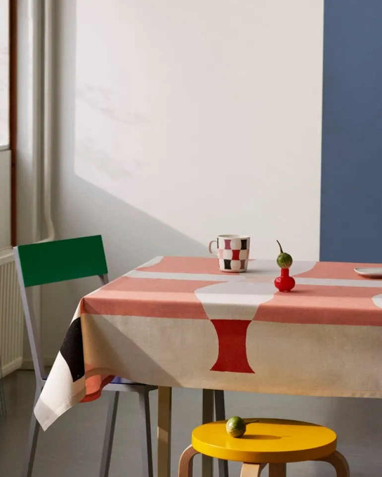 Artek Aalto stool E60, yellow - birch