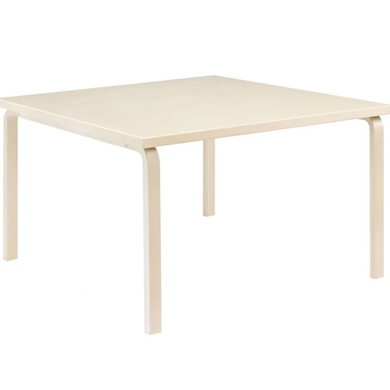 Artek Aalto table 84, 120 x 120 cm, birch
