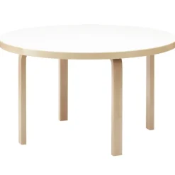 Artek Aalto table 91, birch - white laminate