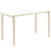 Artek Aalto table 80A, birch - white laminate