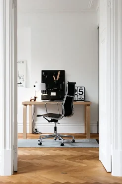 Artek Aalto table 80A, birch - white laminate