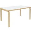 Artek Aalto table 82A, birch - white laminate