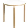 Artek Aalto table 90B, birch - white laminate