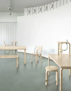 Artek Aalto table 81B, wild birch