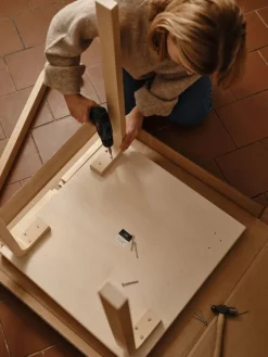 Artek Aalto table 80C, 60 x 60 cm, birch