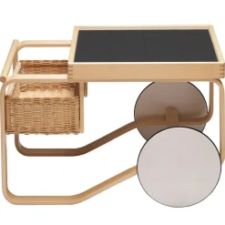 Artek Aalto tea trolley 900, black