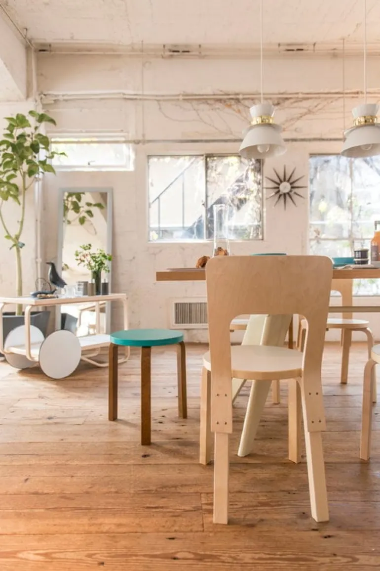 Artek Aalto tea trolley 901, white - birch