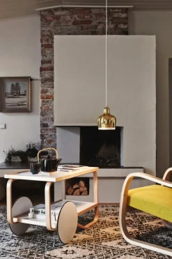 Artek Aalto tea trolley 901, white - birch