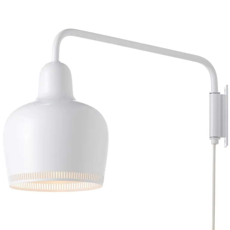 Artek Aalto wall lamp A330S "Golden Bell", white