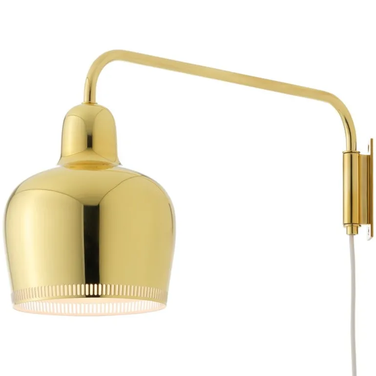 Artek Aalto wall lamp A330S "Golden Bell", brass