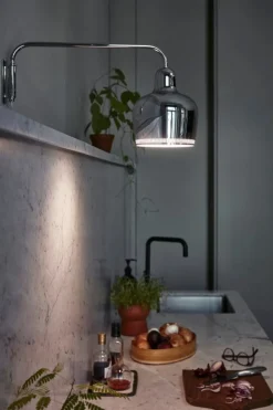 Artek Aalto wall lamp A330S "Golden Bell", chrome