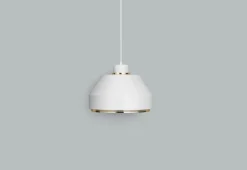 Artek AMA 500 pendant, white - brass