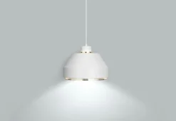 Artek AMA 500 pendant, white - brass