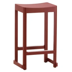 Artek Atelier bar stool, 65 cm, dark red