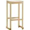Artek Atelier bar stool, 75 cm, lacquered beech