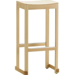 Artek Atelier bar stool, 75 cm, lacquered beech