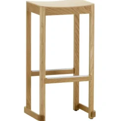 Artek Atelier bar stool, 75 cm, lacquered oak