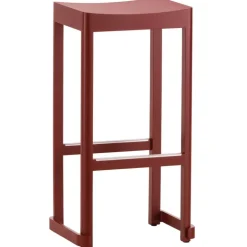 Artek Atelier bar stool, 75 cm, dark red