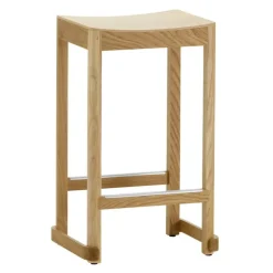 Artek Atelier bar stool, 65 cm, lacquered oak