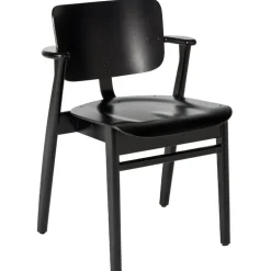 Artek Domus chair, stained black