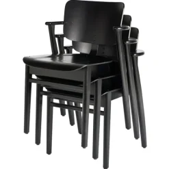 Artek Domus chair, stained black