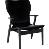 Artek Domus lounge chair, stained black