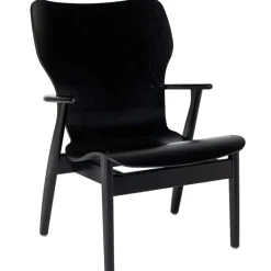 Artek Domus lounge chair, stained black
