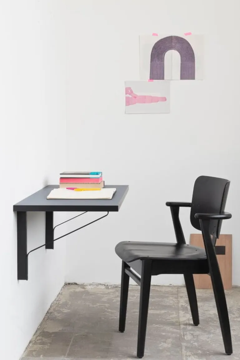 Artek Kaari wall console REB 006, black - oak