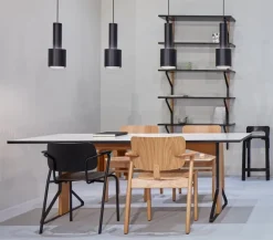 Artek Kaari wall shelf REB 009, black - oak