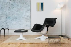 Artek Karuselli lounge chair, black - white
