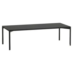 Artek Kiki low table, 140 x 60 cm, black - black linoleum