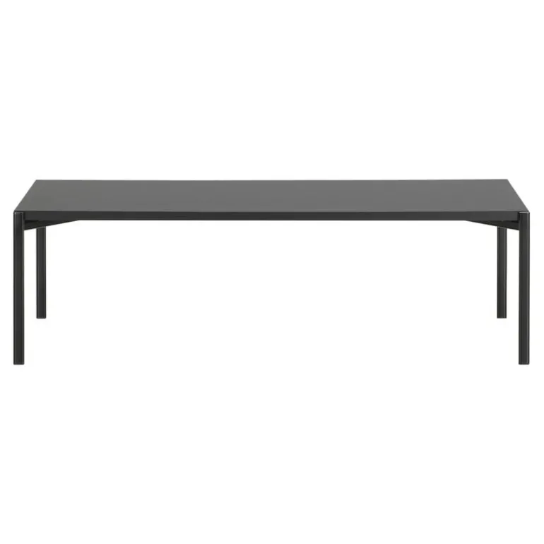 Artek Kiki low table, 140 x 60 cm, black - black linoleum