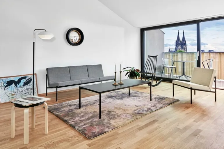 Artek Mademoiselle rocking chair, black