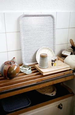 Artek Rivi tray, 43 x 33 cm, blue - white